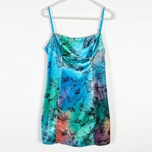 Urban Outfitters Velvet Astrology Mini Dress Blue Size Small